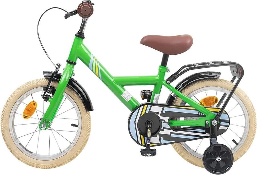 Kinderfiets sfiets sfiets Eerste Fiets Verstelbaar Stuur Zadel 12 inch Groen