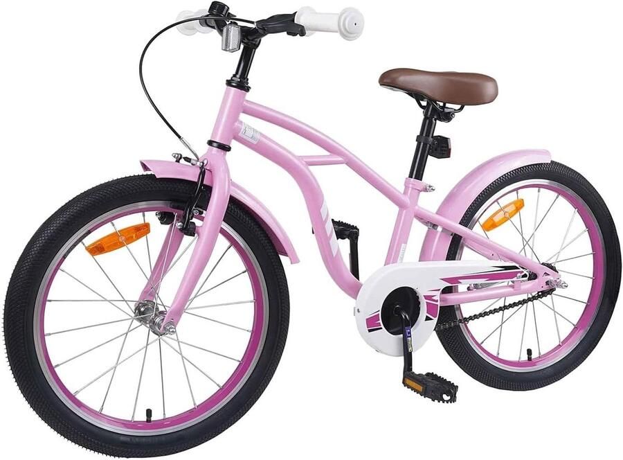 Kinderfiets sfiets sfiets Fietstraining Groei Verstelbare Componenten 22 inch Lichtroze