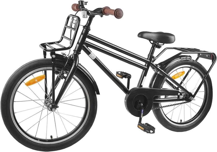 Kinderfiets sfiets sfiets Fietstraining Leren Eenvoudig Systeem 18 inch Zwart