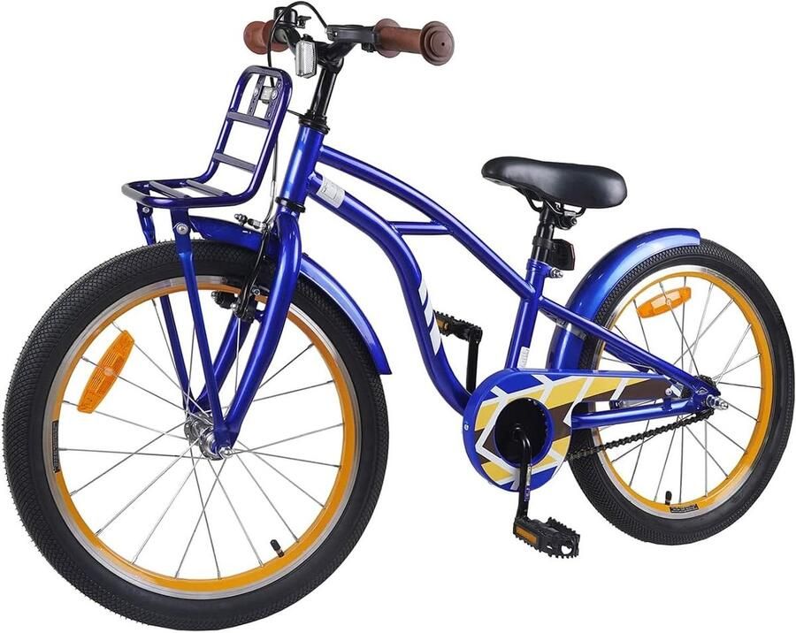 Kinderfiets sfiets sfiets Fietstraining Leren Laag Spanraam 22 inch Donkerblauw