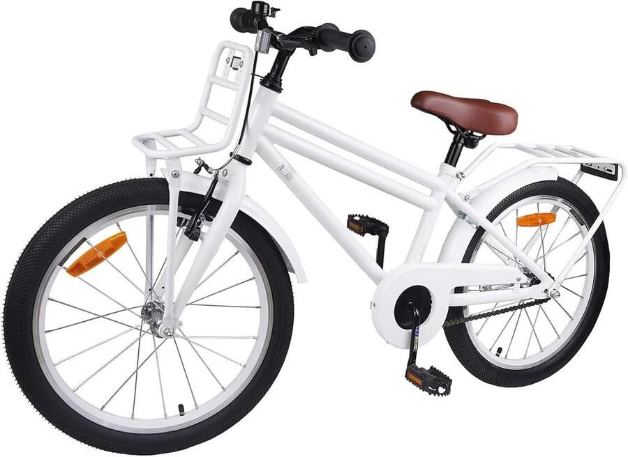 Kinderfiets sfiets sfiets Fietstraining Spelen Veiligheid in focus 18 inch Wit