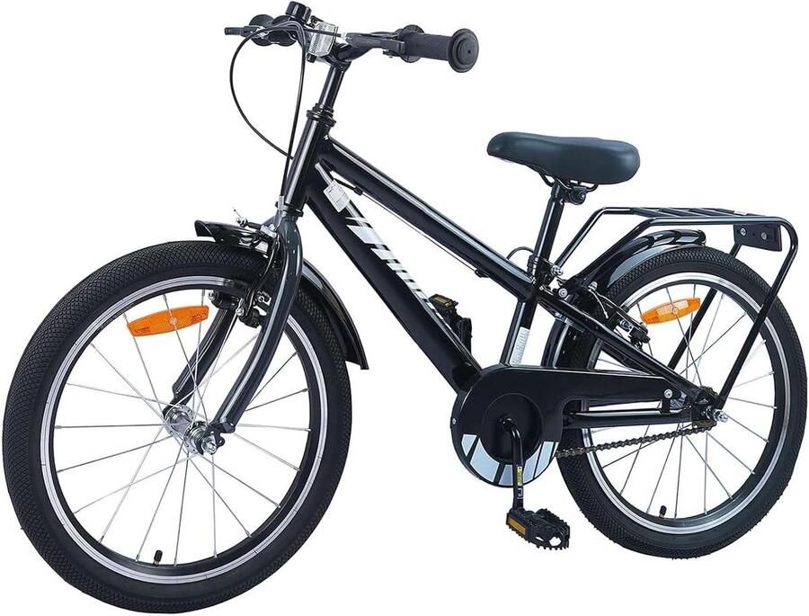 Kinderfiets sfiets sfiets Fietsen Leren Stabiel Stalen Frame 18 inch Zwart