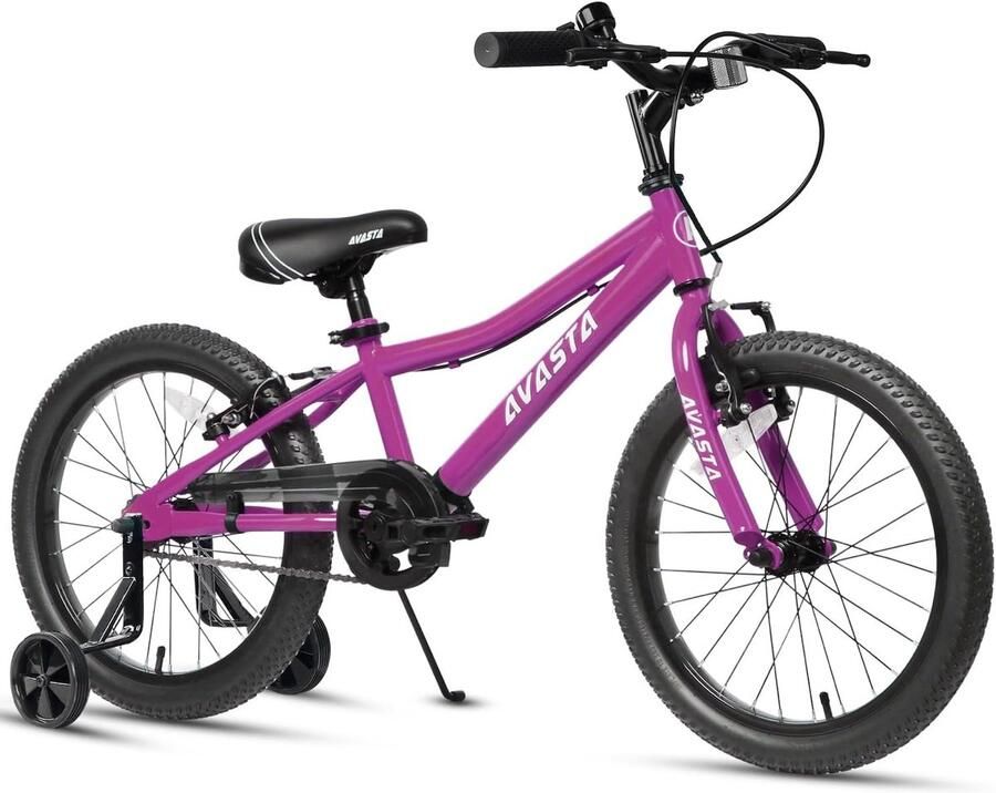Kinderfiets sfiets sfiets Leren Fietsen Dubbele V-rem 18 inch Roze