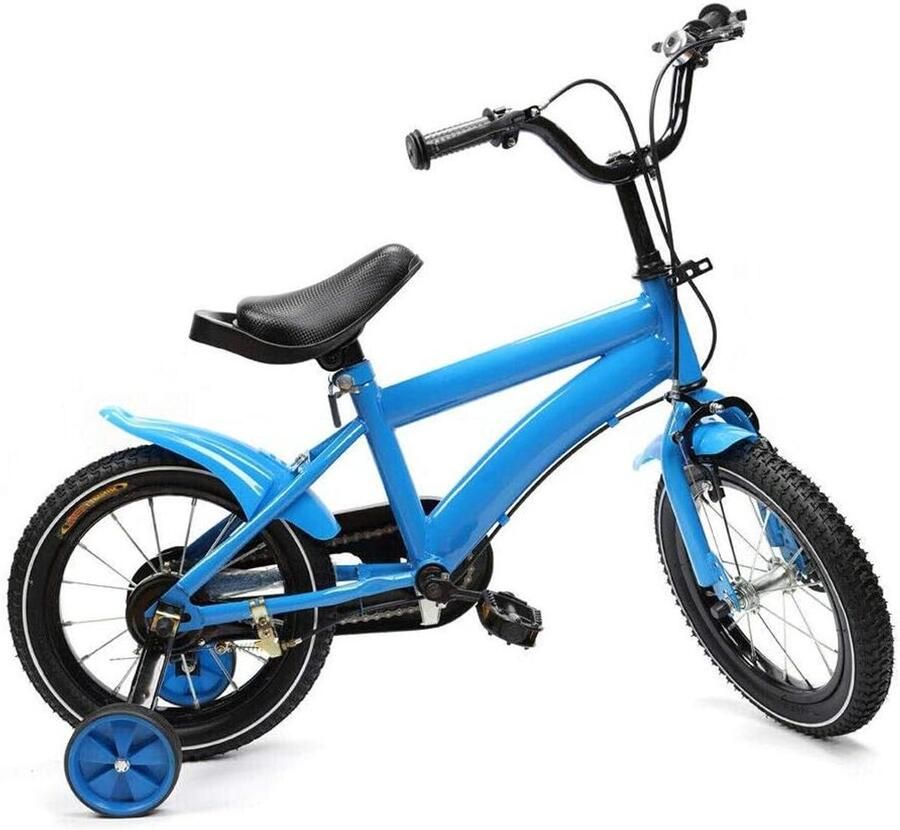 Kinderfiets sfiets sfiets Leren Fietsen Frame van Koolstofstaal 14 inch Wit Rood Blauw Geel