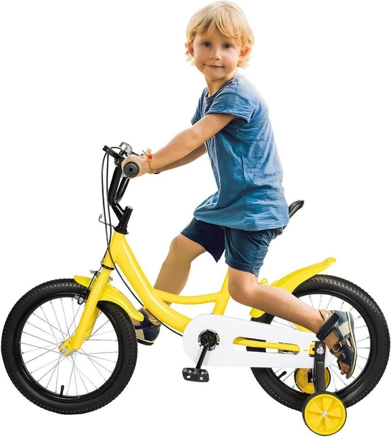 Kinderfiets sfiets sfiets Leren Fietsen In Hoogte Verstelbaar 16 inch Geel