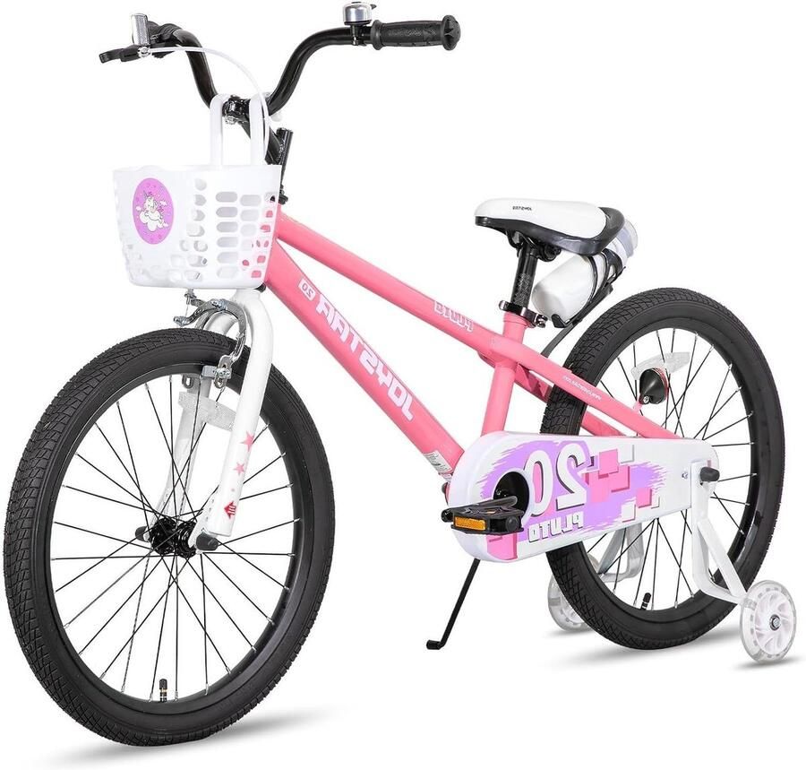 Kinderfiets sfiets sfiets Leren Fietsen Inclusief d Standaard 20 inch Groen Roze