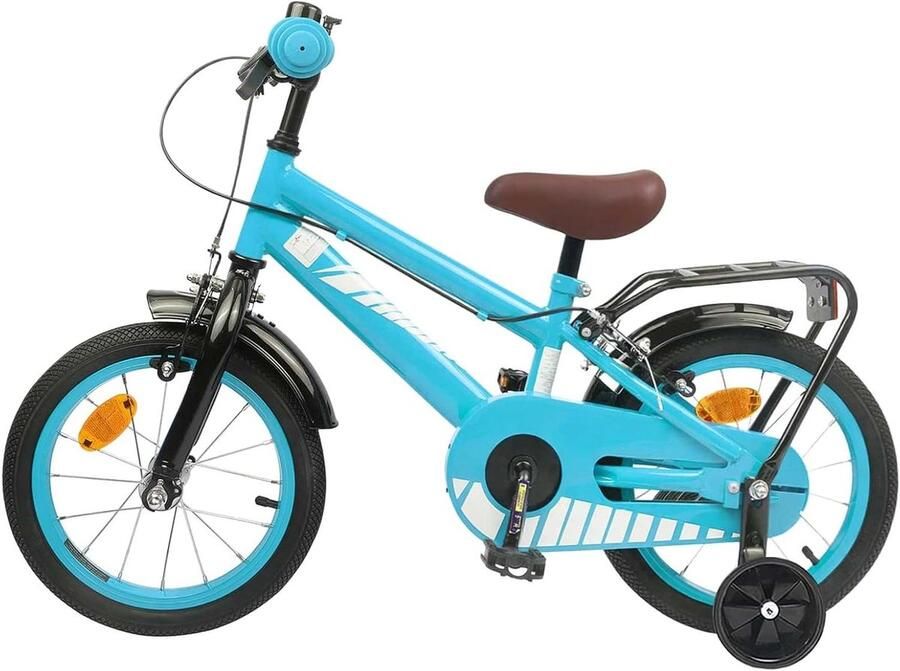 Kinderfiets sfiets sfiets Leren Fietsen Klassiek Ontwerp 14 inch Lichtblauw