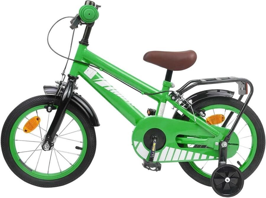 Kinderfiets sfiets sfiets Leren Fietsen Klassiek Ontwerp 16 inch Groen