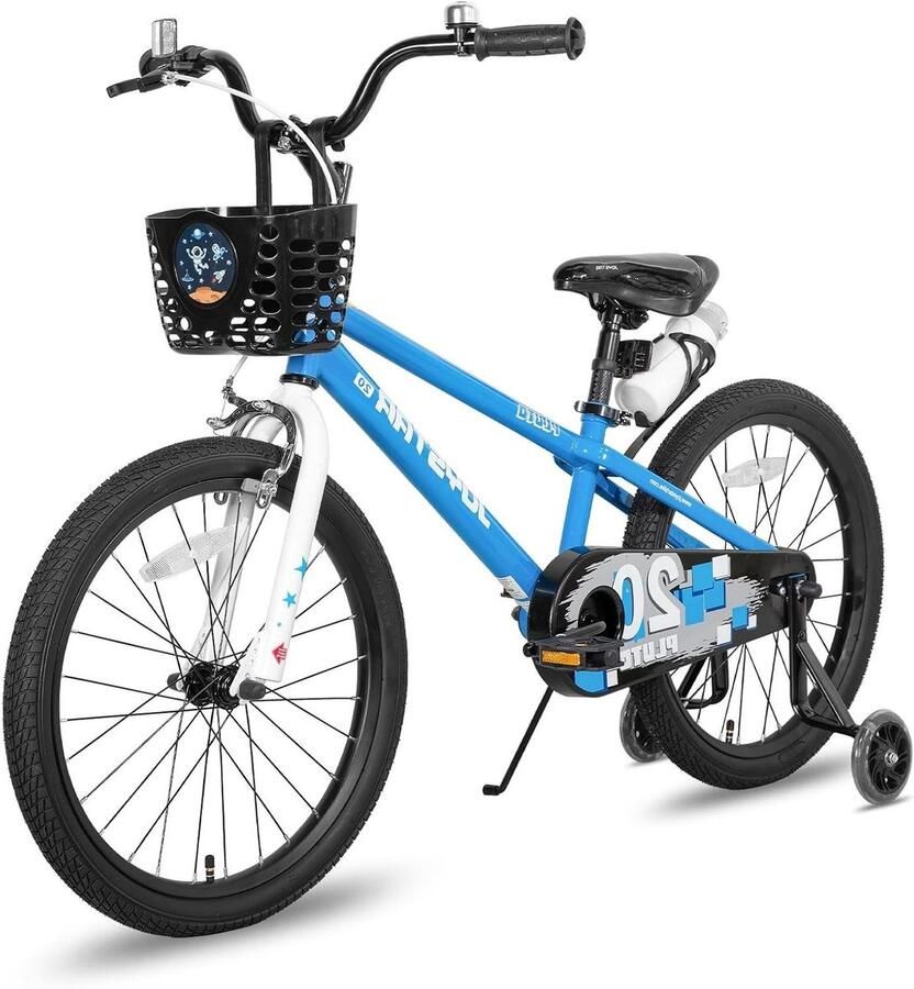 Kinderfiets sfiets sfiets Leren Fietsen Met d en Waterfles 18 Inch Blauw