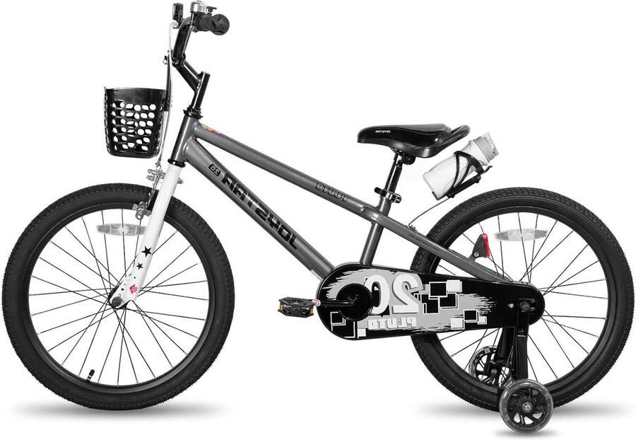 Kinderfiets sfiets sfiets Leren Fietsen Met Stabilisator 18 inch Grijs