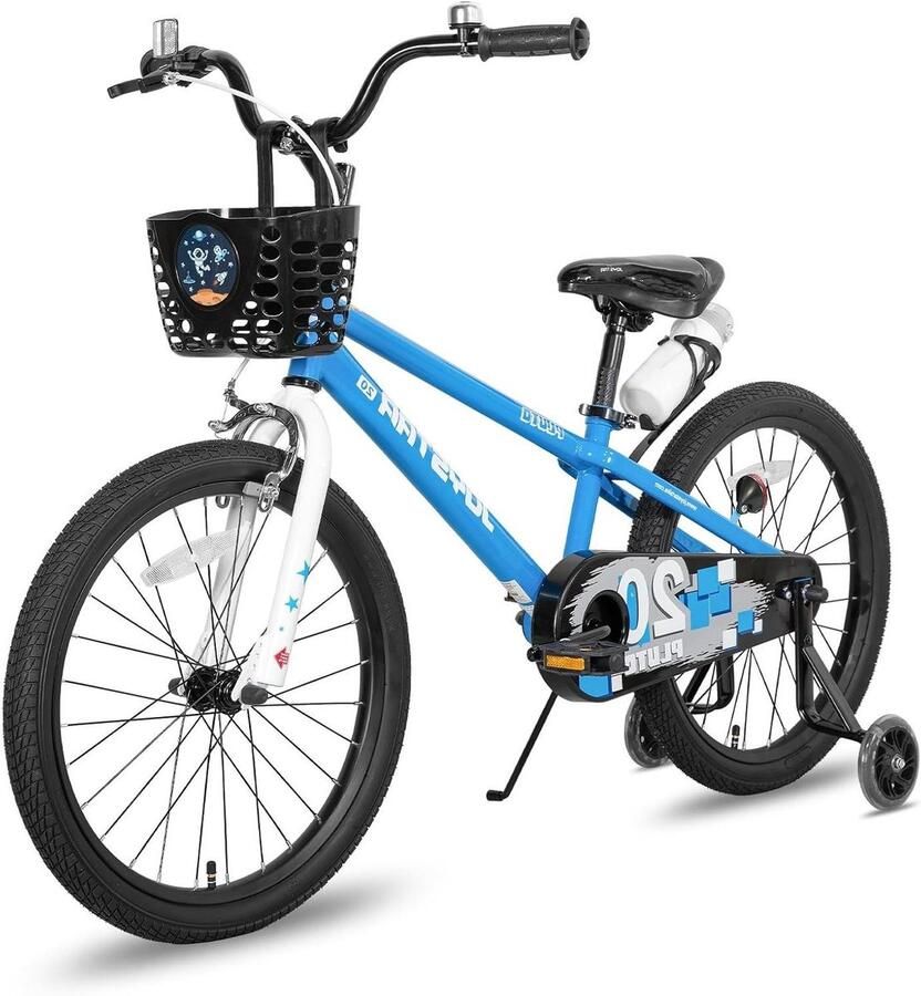 Kinderfiets sfiets sfiets Leren Fietsen Met Zijwielen Standaard 20 Inch Blauw