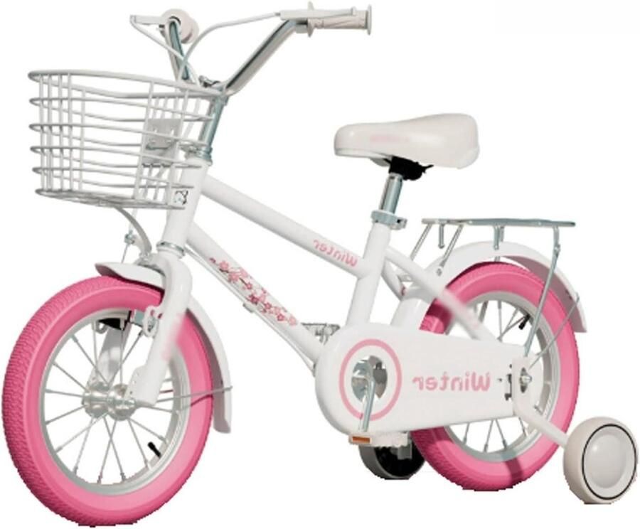 Kinderfiets sfiets sfiets Leren Fietsen Met Zijwieltjes 14 inch Roze