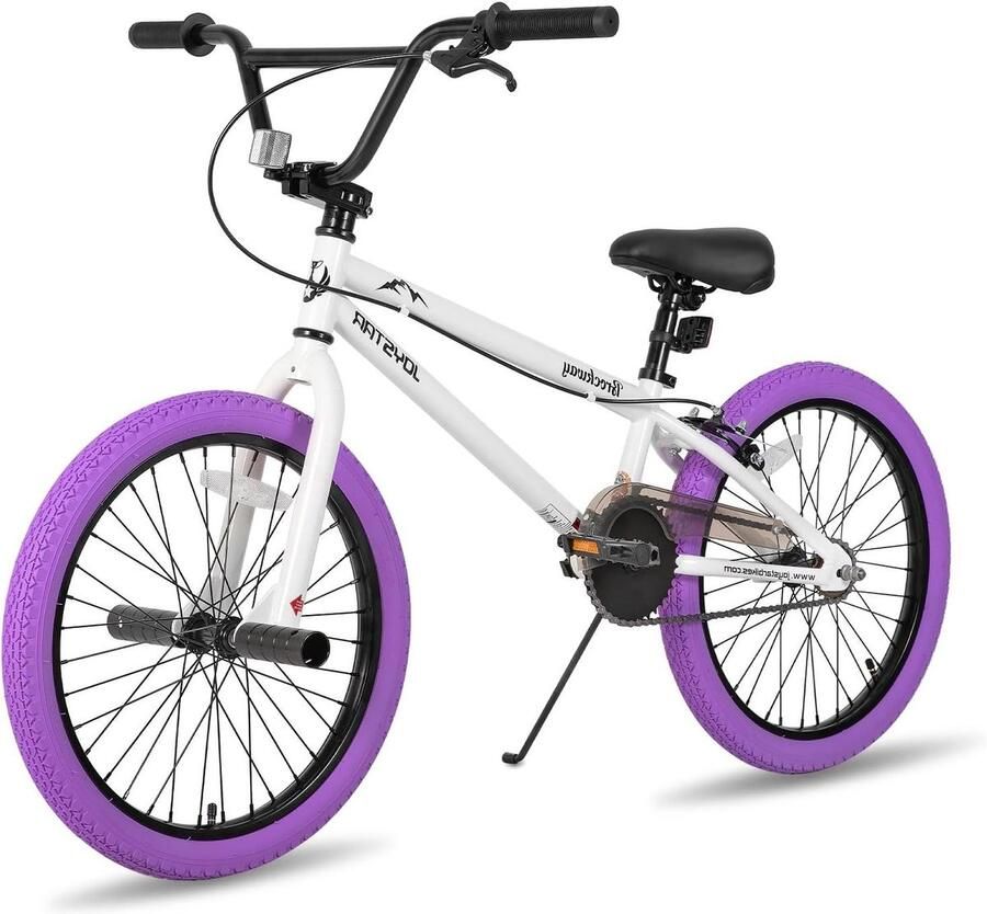 Kinderfiets sfiets sfiets Leren Fietsen Stevig Frame 20 Inch Paars