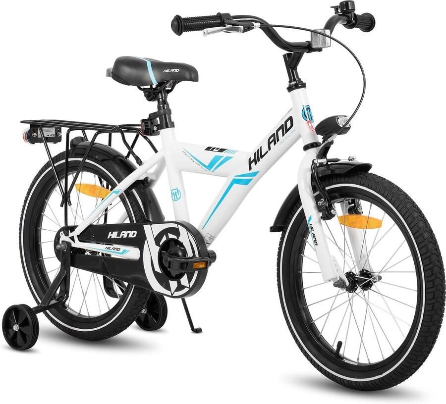 Kinderfiets sfiets sfiets Leren Fietsen Veiligheidswielen Inbegrepen 45.7 cm Wielmaat Wit