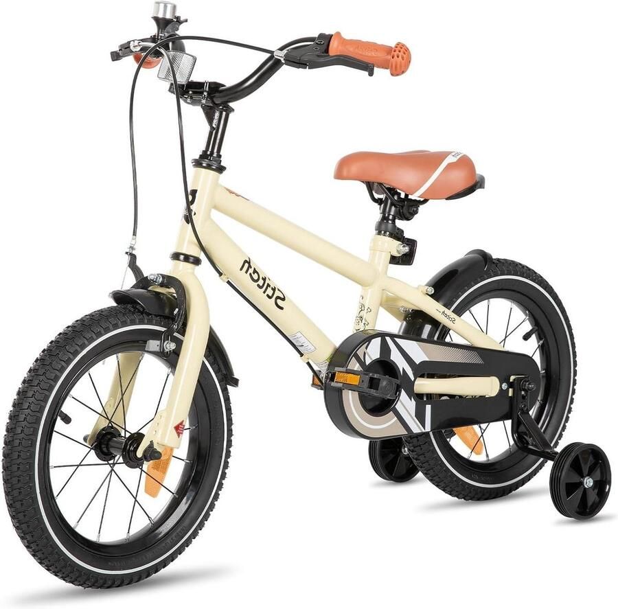 Kinderfiets sfiets sfiets Leren Fietsen Verstelbaar Stuur Zadel 14 inch Blauw