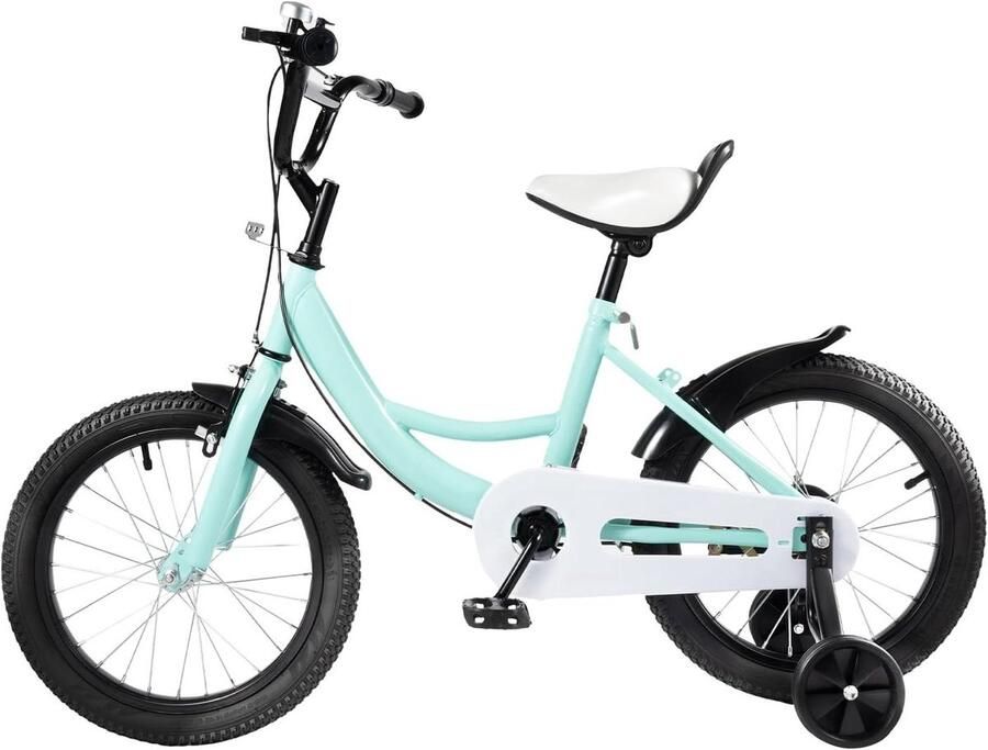 Kinderfiets sfiets sfiets Veilig Leren Fietsen Dubbele Remtechnologie 16 Inch Groen