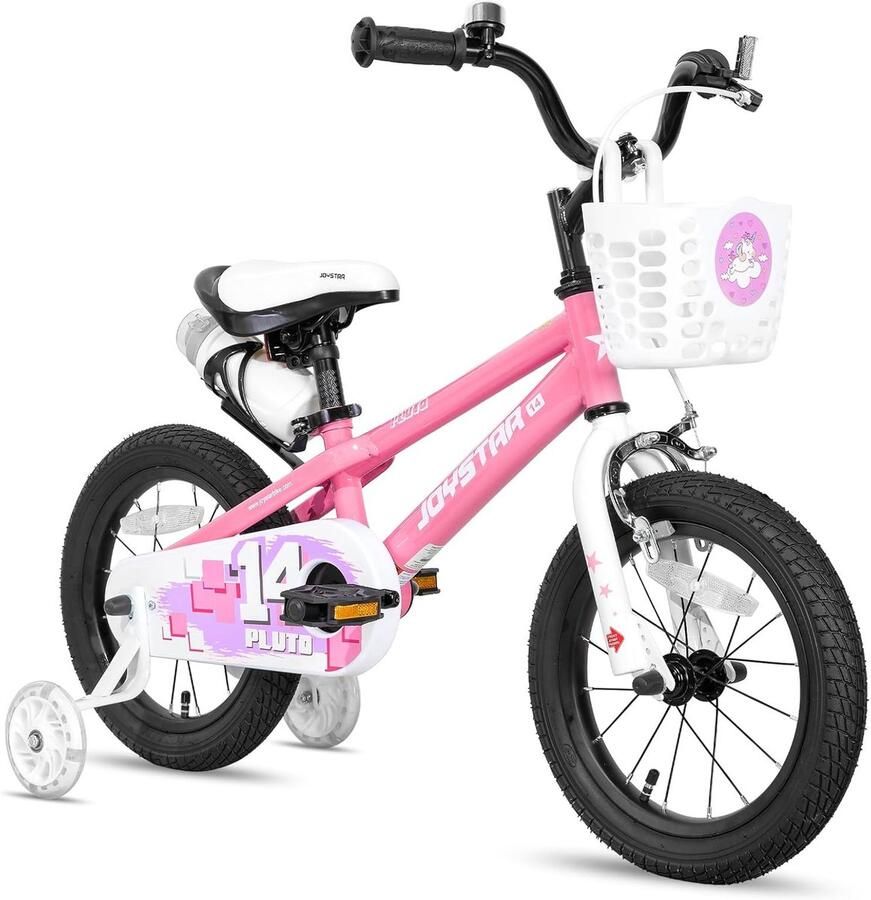 Kinderfiets sfiets sfiets Veilig Leren Fietsen Inclusief Steunwielen 14 Inch Roze