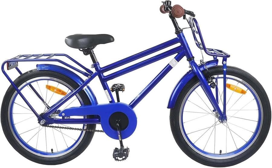 Kinderfiets sfiets sfiets Veilige Ritten Stalen Frame 18 inch Donkerblauw