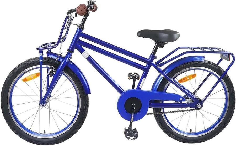 Kinderfiets sfiets sfiets Veilige Ritten Stevig Stalen Frame 18 inch Donkerblauw