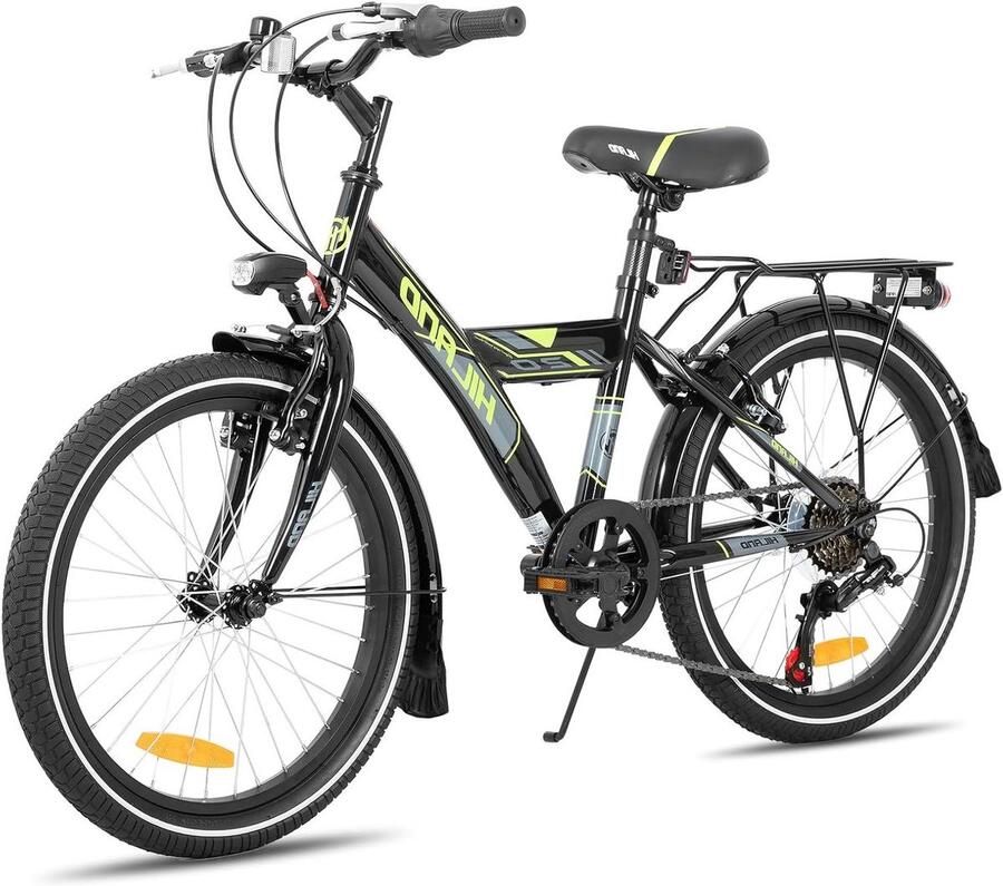 Kinderfiets sfiets sfiets Vrij Tijd Fietsen 6 Versnellingen 20 of 24 Inch Zwart Wit
