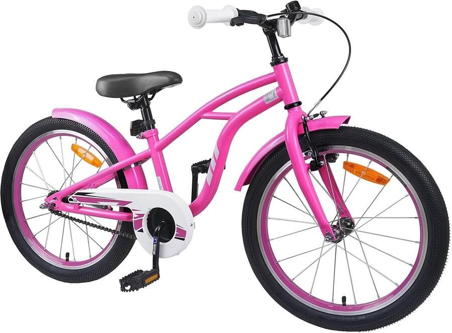 Kinderfiets sfiets sfiets Vrije Tijd Groeibegeleidende Aanpassing 20 inch Donkerroze