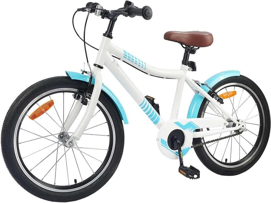 Kinderfiets sfiets sfiets Vrije tijd Stabiel stalen frame 24 inch Hemelsblauw