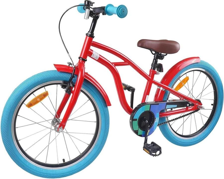 Kinderfiets sfiets sfiets Vrije Tijd Stabiele Stalen Constructie 20 inch Rood