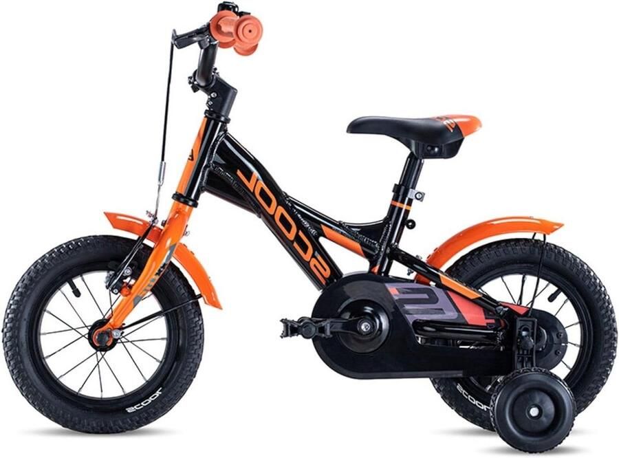 Kinderfiets Jongensfiets Schoolfiets Leren Fietsen Lichtgewicht Frame 12 Inch Zwart
