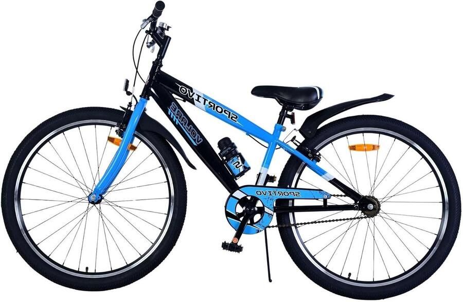 Kinderfiets Jongensfiets Veilig Fietsen Twee Handremmen 26 Inch Blauw