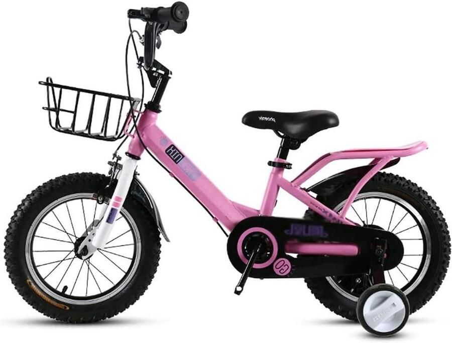 Kinderfiets Jongensmeisjesfiets Buiten spelen Stabiele koolstofstaalconstructie 18 inch Blauw