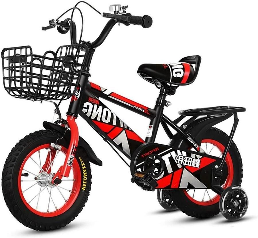 Kinderfiets Jongensmeisjesfiets Buiten spelen Verstelbaar frame 14 inch Kleur A