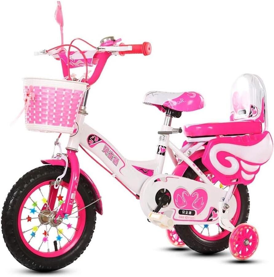 Kinderfiets Jongensmeisjesfiets Leren Fietsen Stabiele Frame 18 inch Kleur C
