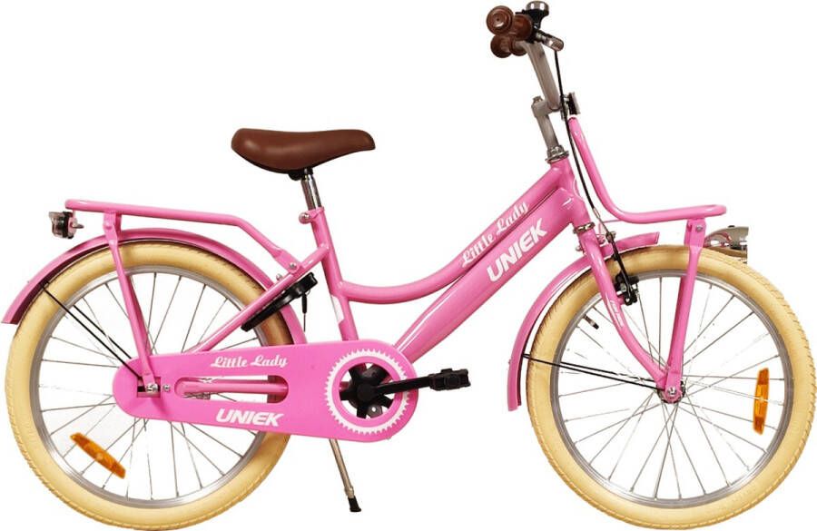 Kinderfiets Kiddie FunGirl met voordrager 20'' Roze