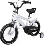 Kinderfiets – Kinderfiets vanaf 3 jaar – Loopfiets – Met Wieltjes – 14 Inch – Sportief – In Hoogte Verstelbaar – Voor en - Thumbnail 2