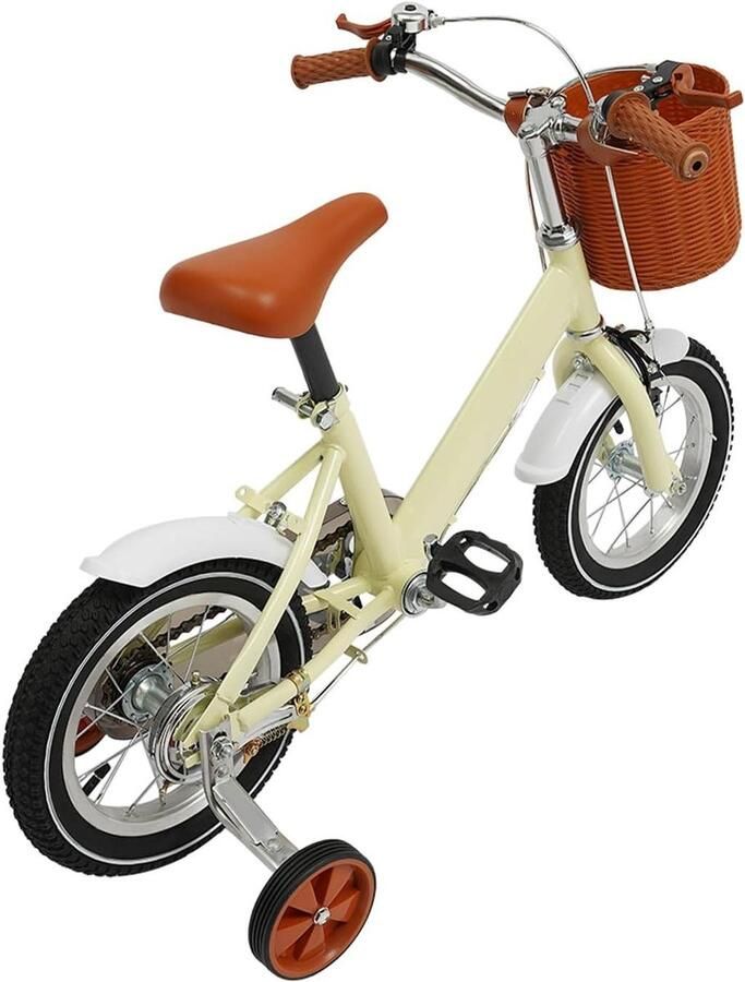 Kinderfiets Loopfiets Balansfiets Leerfiets Kind Leren Fietsen Robuust Driehoekig Frame 12 inch Geel