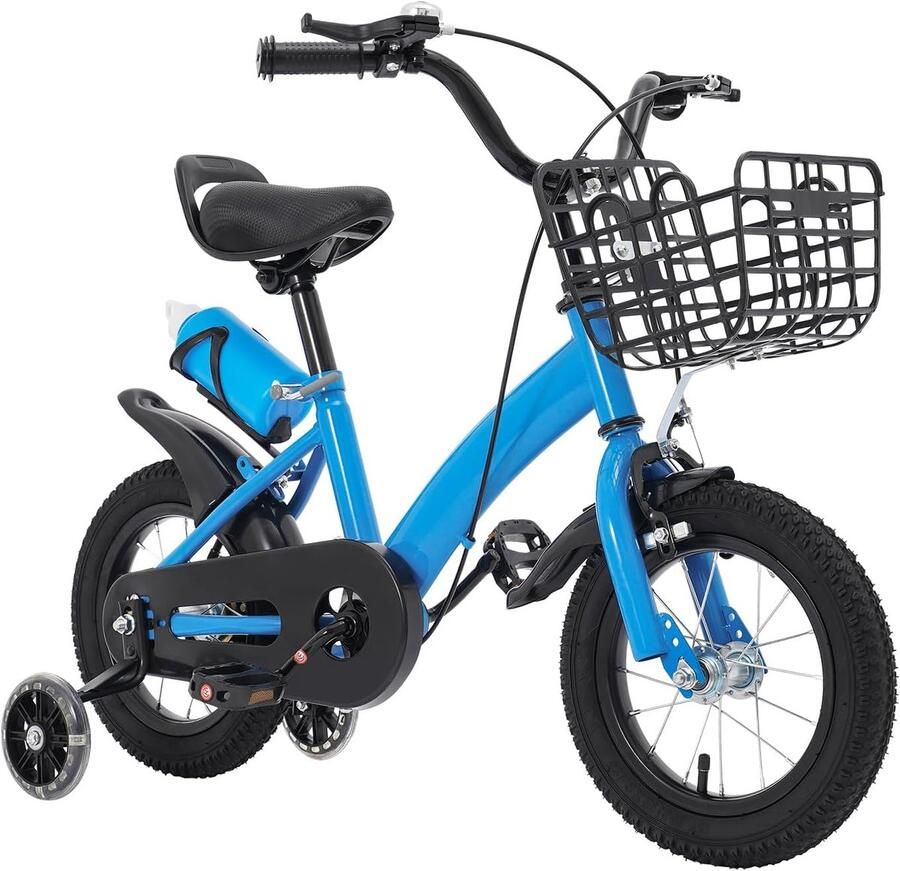 Kinderfiets Loopfiets Buiten Spelen Inclusief Extra Wielen 12 Inch Wiel Blauw