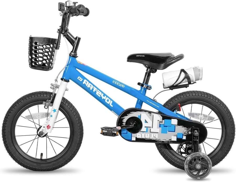 Kinderfiets Loopfiets Buiten spelen Inclusief zijwielen 12 inch Blauw