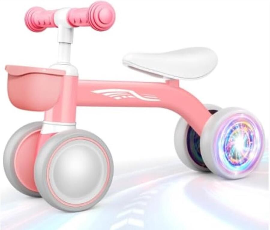 Kinderfiets Loopfiets Buiten spelen Lichtgewicht ontwerp 1-2 jaar Roze