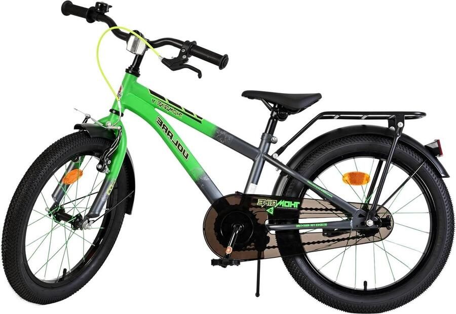 Kinderfiets Loopfiets Buiten Spelen Stevig Frame 18 Inch Wiel Groen Grijs