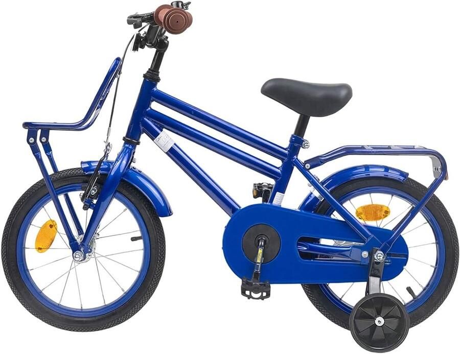 Kinderfiets Loopfiets Buiten Spelen Stevig Stalen Frame 12 inch Donkerblauw