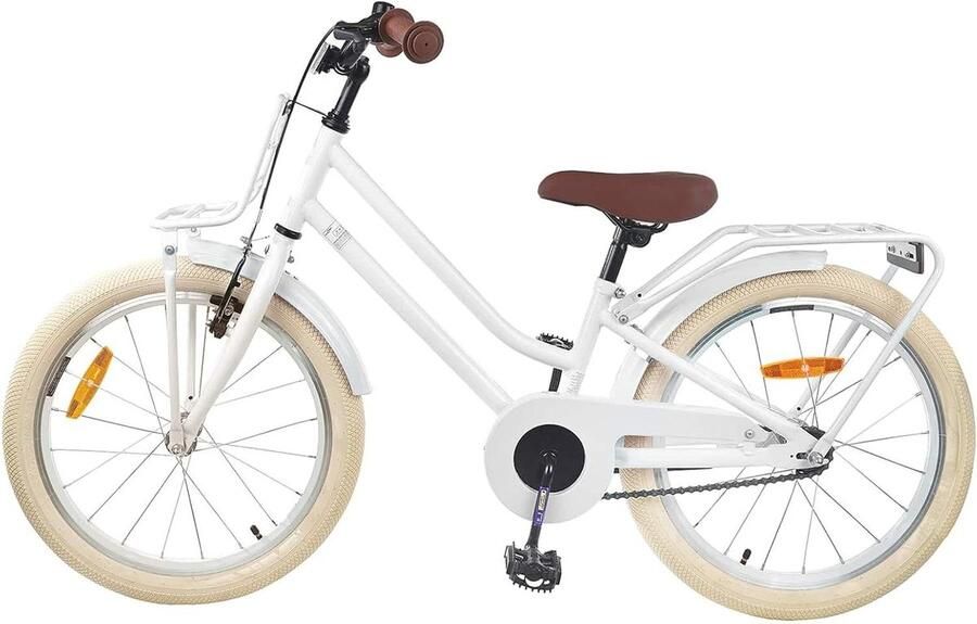Kinderfiets Loopfiets Buiten spelen Stevig stalen frame 18 inch Wit