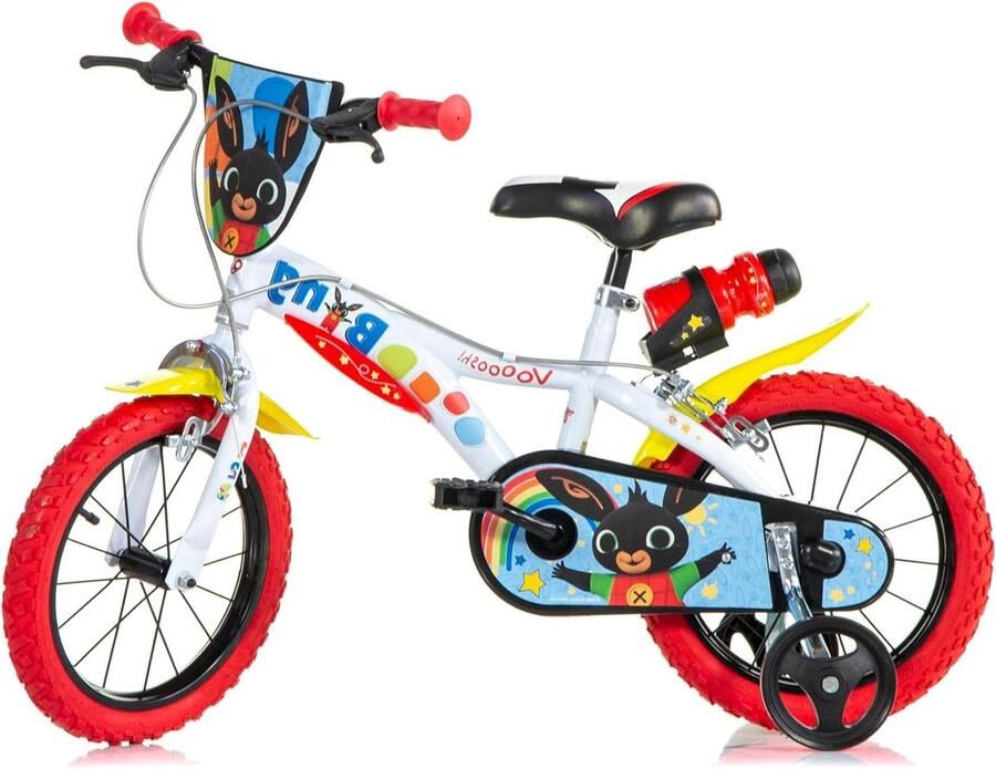 Kinderfiets Loopfiets Buiten spelen Veilige remmen 14 inch Wit