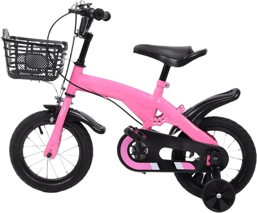Kinderfiets Loopfiets Buiten Spelen Verstelbaar Zadel Stuur 16 Inch Roze