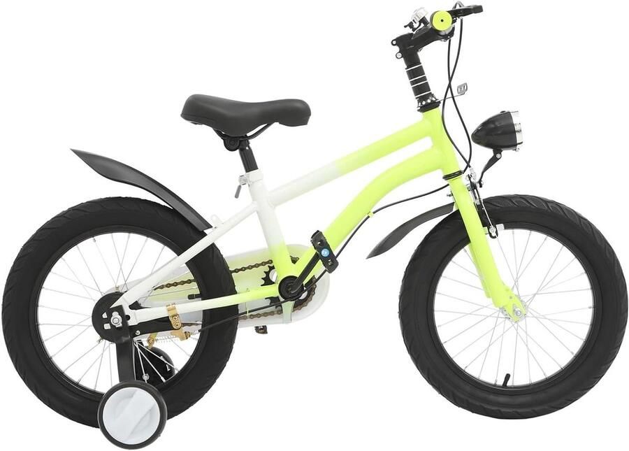 Kinderfiets Loopfiets Buiten Spelen Verstelbare Zadelhoogte 16 Inch Geel