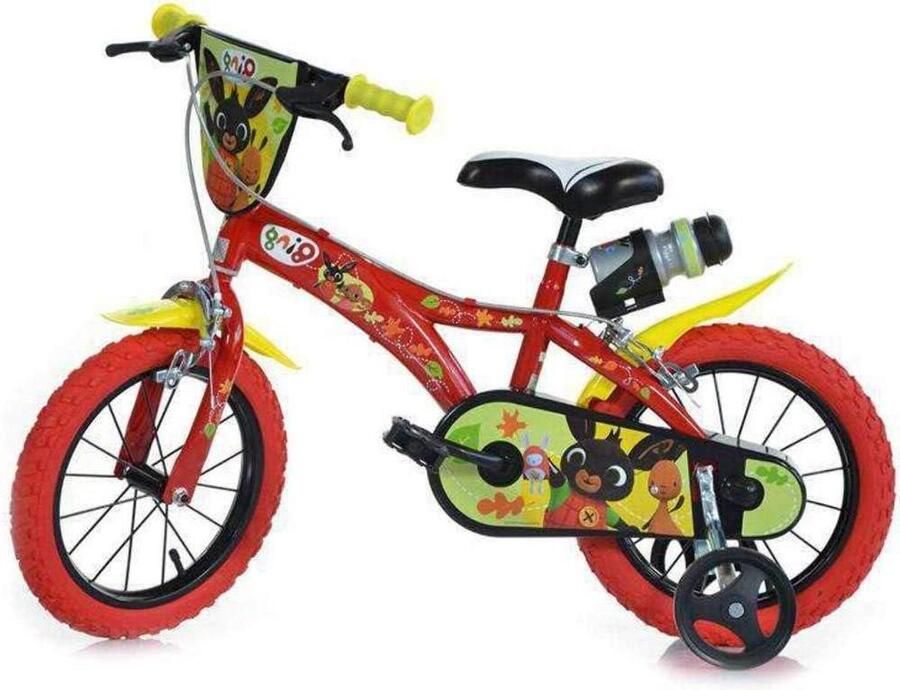Kinderfiets Loopfiets Buitenspelen Twee handremmen 14 inch Rood