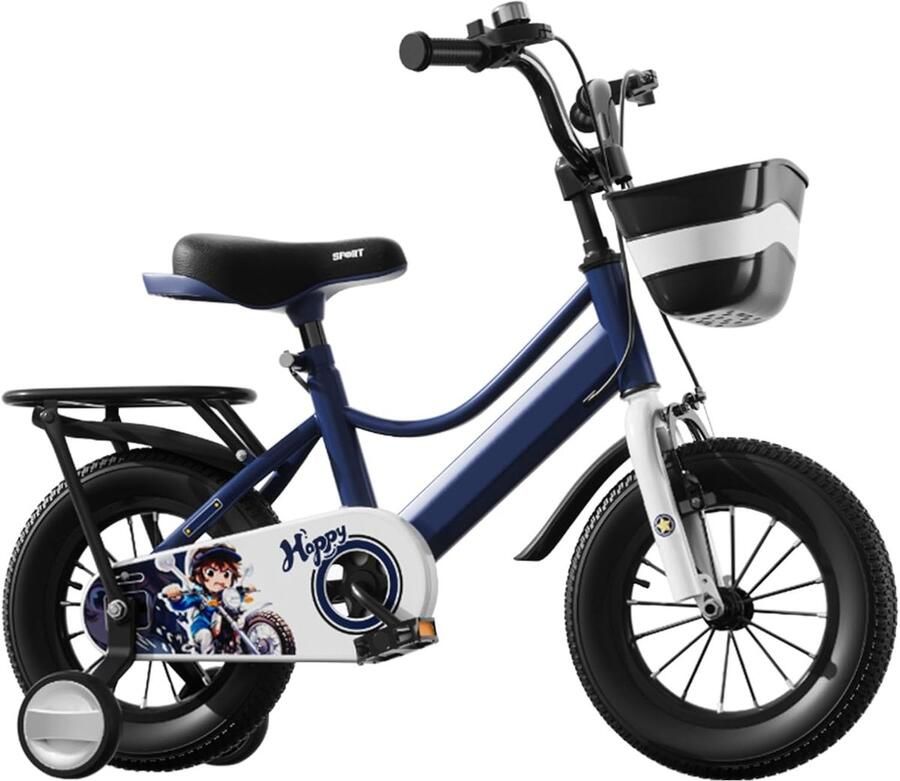 Kinderfiets Loopfiets Drietrapper Veilig Leren Fietsen Stabiliteit op Drie Wielen 16 inch Blauw
