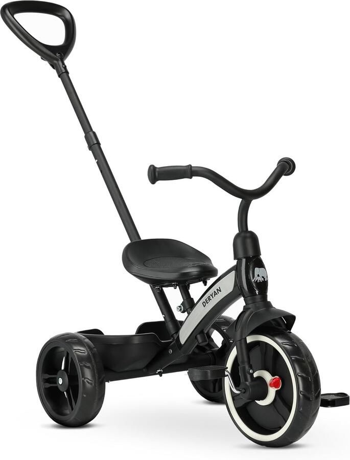Kinderfiets Loopfiets driewieler Buiten spelen Aanpasbaar ontwerp 46 x 54 x 67.5 cm Zwart