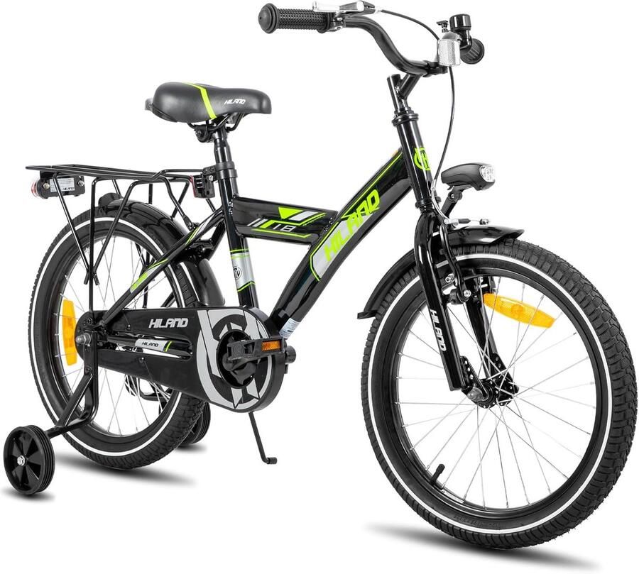 Kinderfiets Loopfiets Eerste Fiets Veiligheidswielen 457 cm Zwart