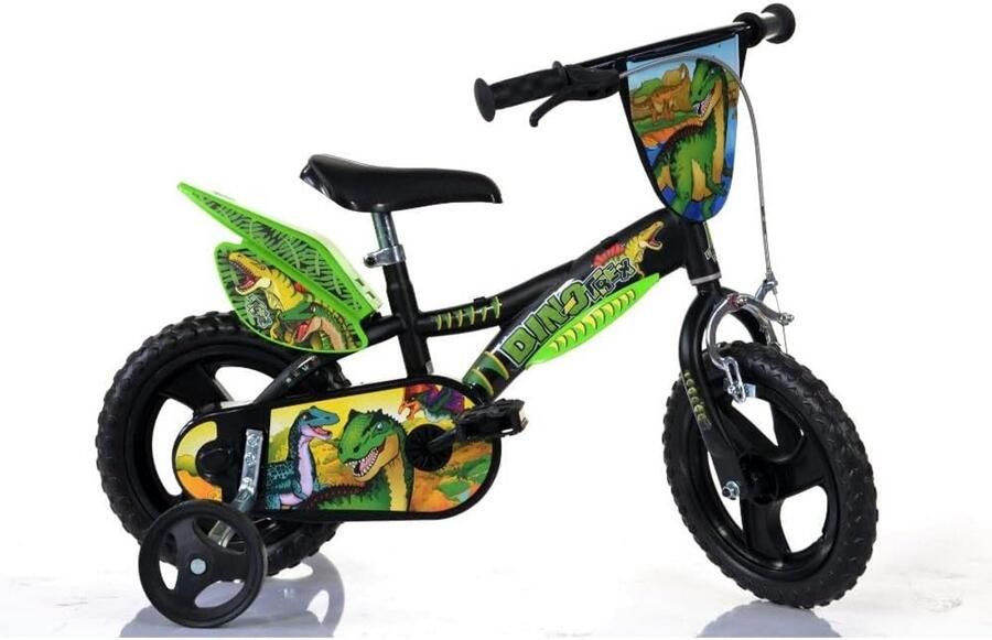 Kinderfiets Loopfiets Eerste fietservaring Lichtgewicht ontwerp 12 inch Zwart groen
