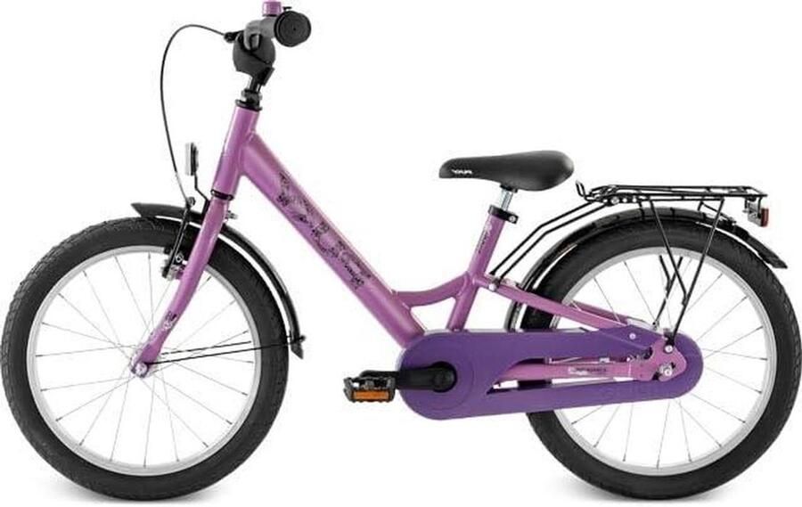 Kinderfiets Loopfiets Eerste Fietstocht Aluminium Frame 18 inch Paars